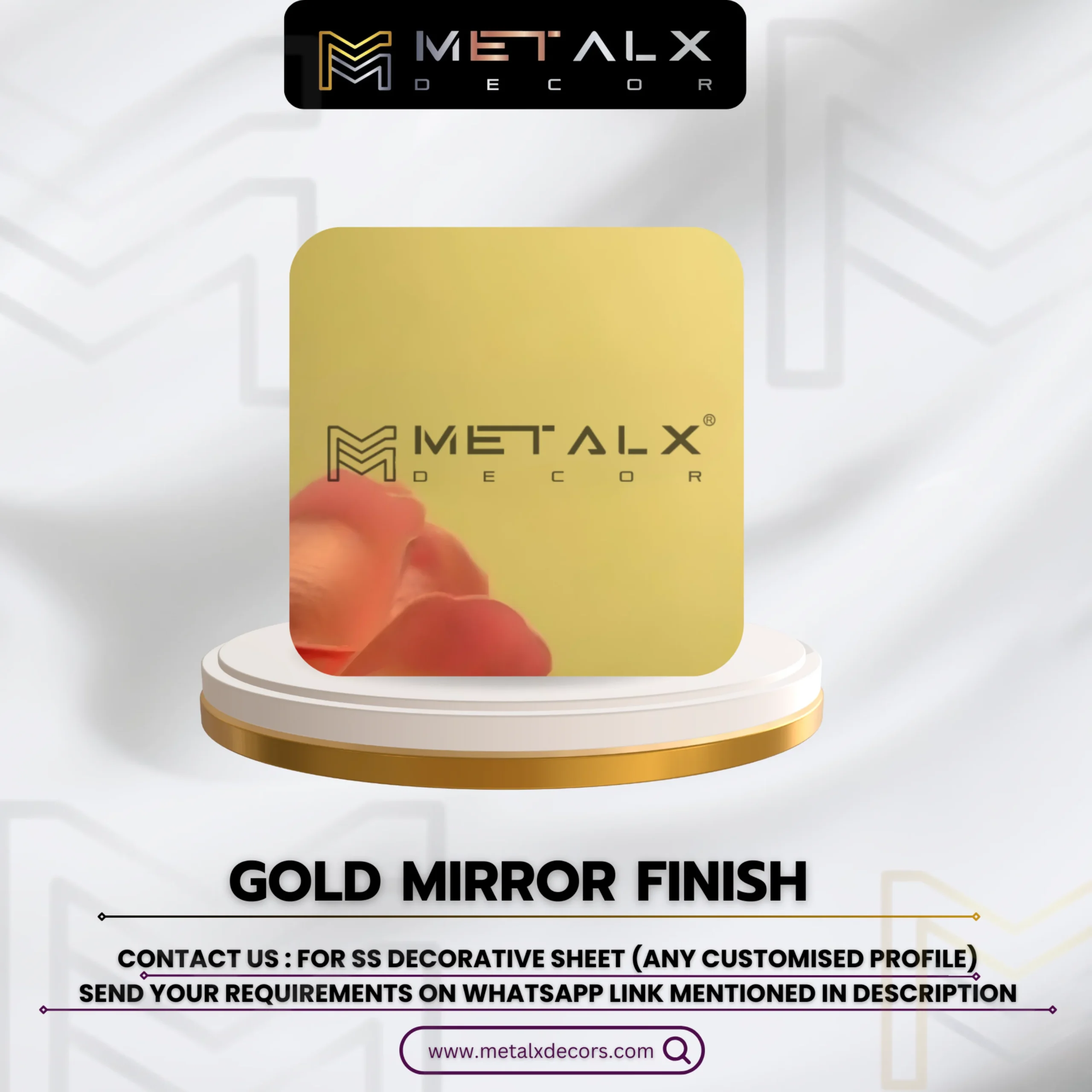 PVD Gold Mirror Sheets