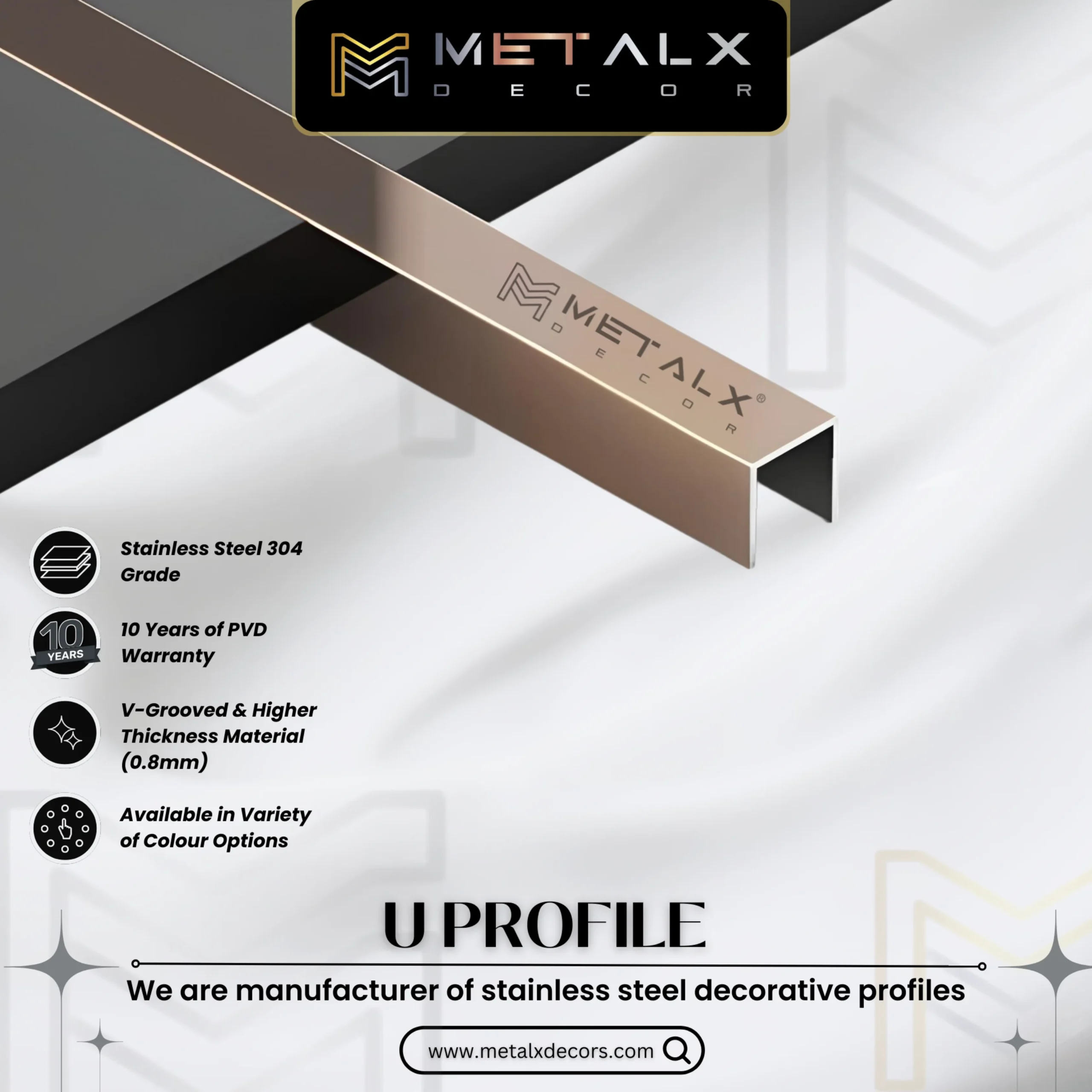 U12 Rose Gold Mirror