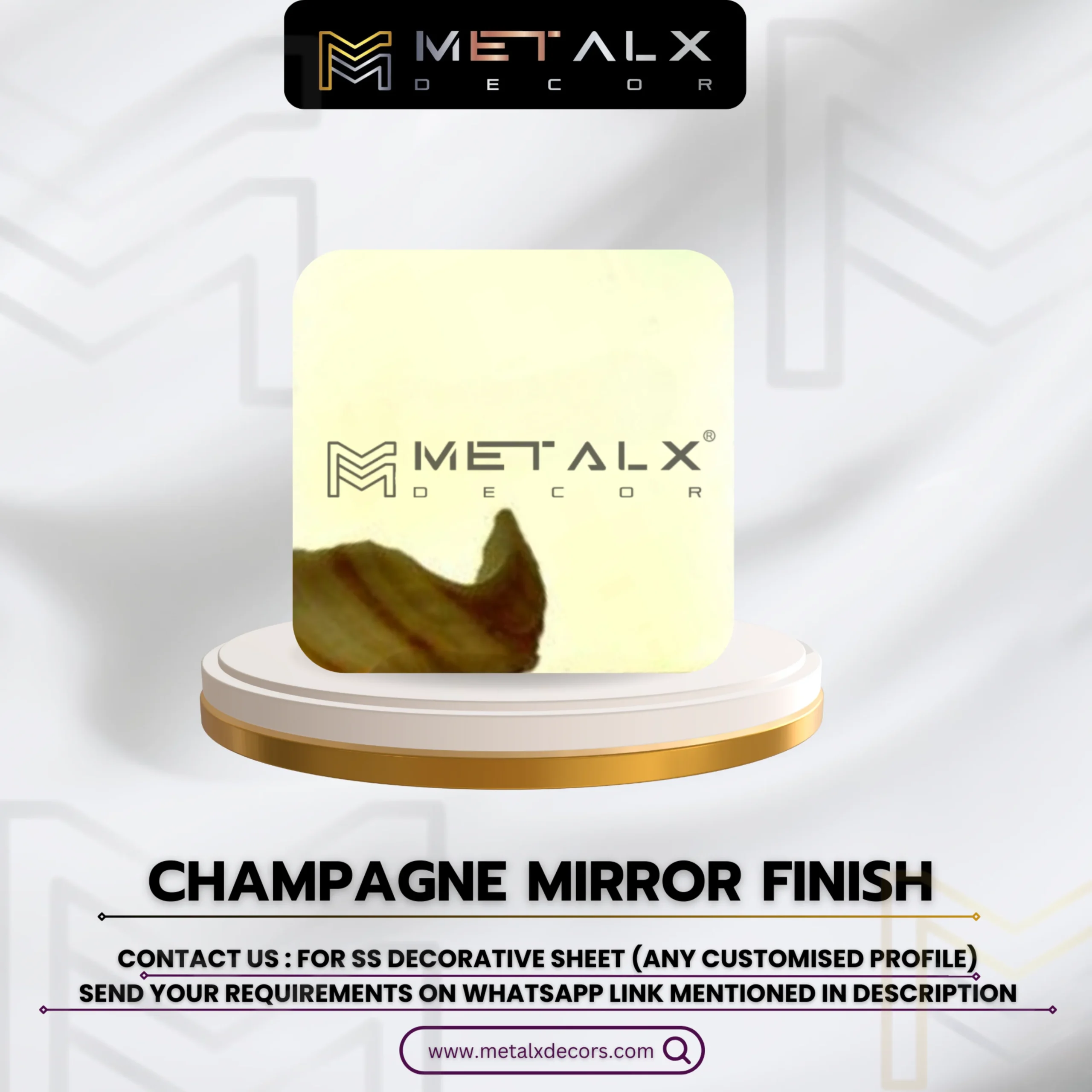 PVD Champagne Mirror Sheets