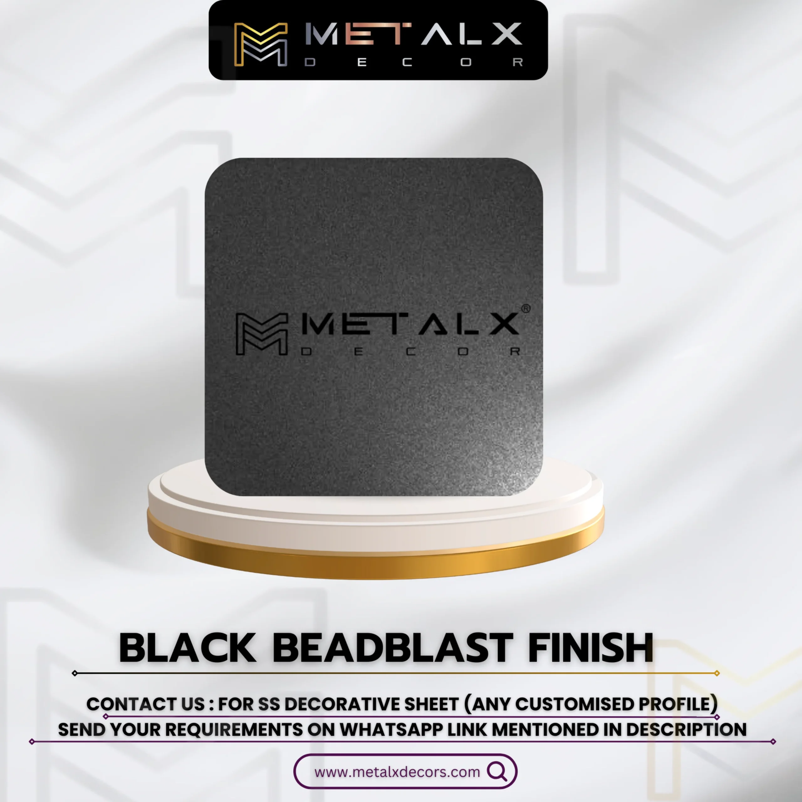 PVD Black Beadblast Sheets