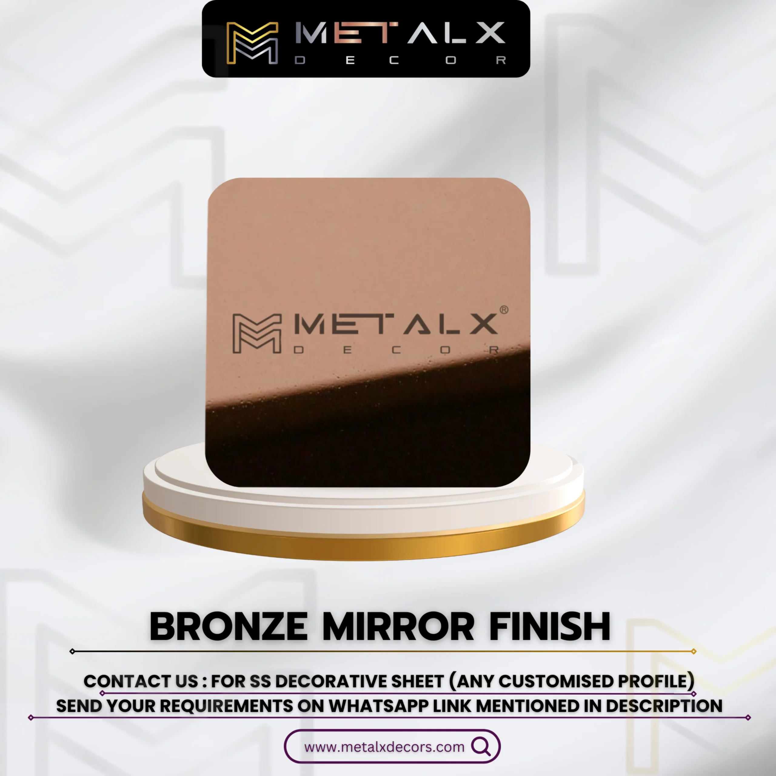 PVD Bronze Mirror Sheets