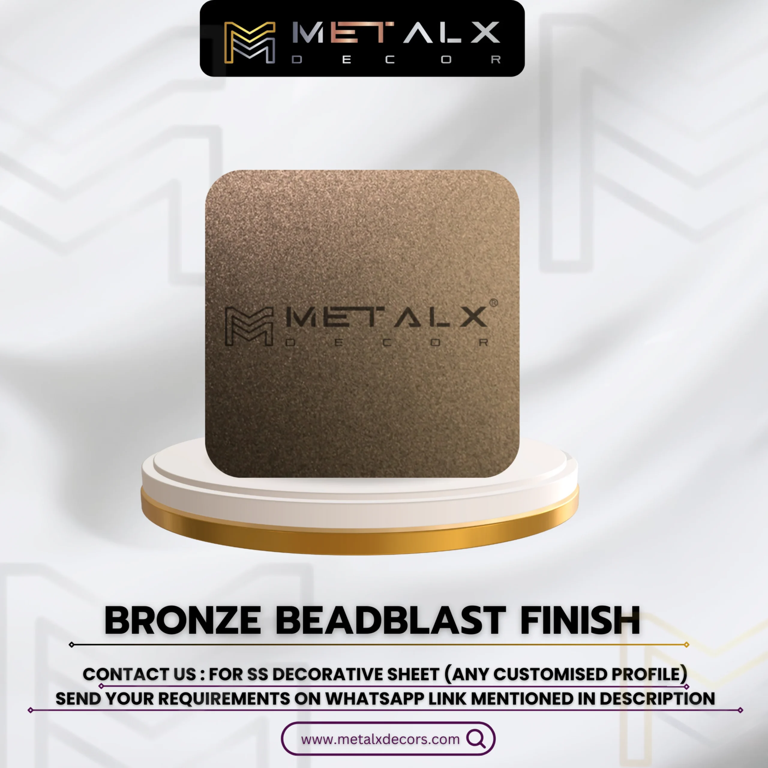 PVD Bronze Beadblast Sheets